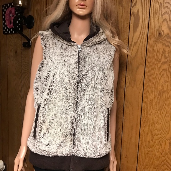 Patagonia" Fleece Conejo .Vest Brown.L Good Condition - Picture 7 of 12